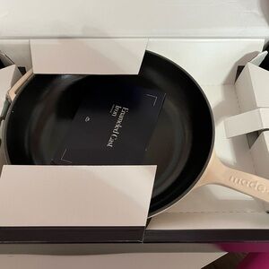 Made In 11” Enameled Cast Iron Skillet - White